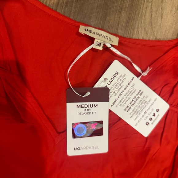 NCAA Ohio State Buckeyes UG Apparel Women's V-Neck Striped Blouse NWT Medium - Picture 6 of 6